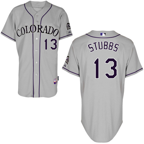Drew Stubbs #13 Youth Baseball Jersey-Colorado Rockies Authentic Road Gray Cool Base MLB Jersey